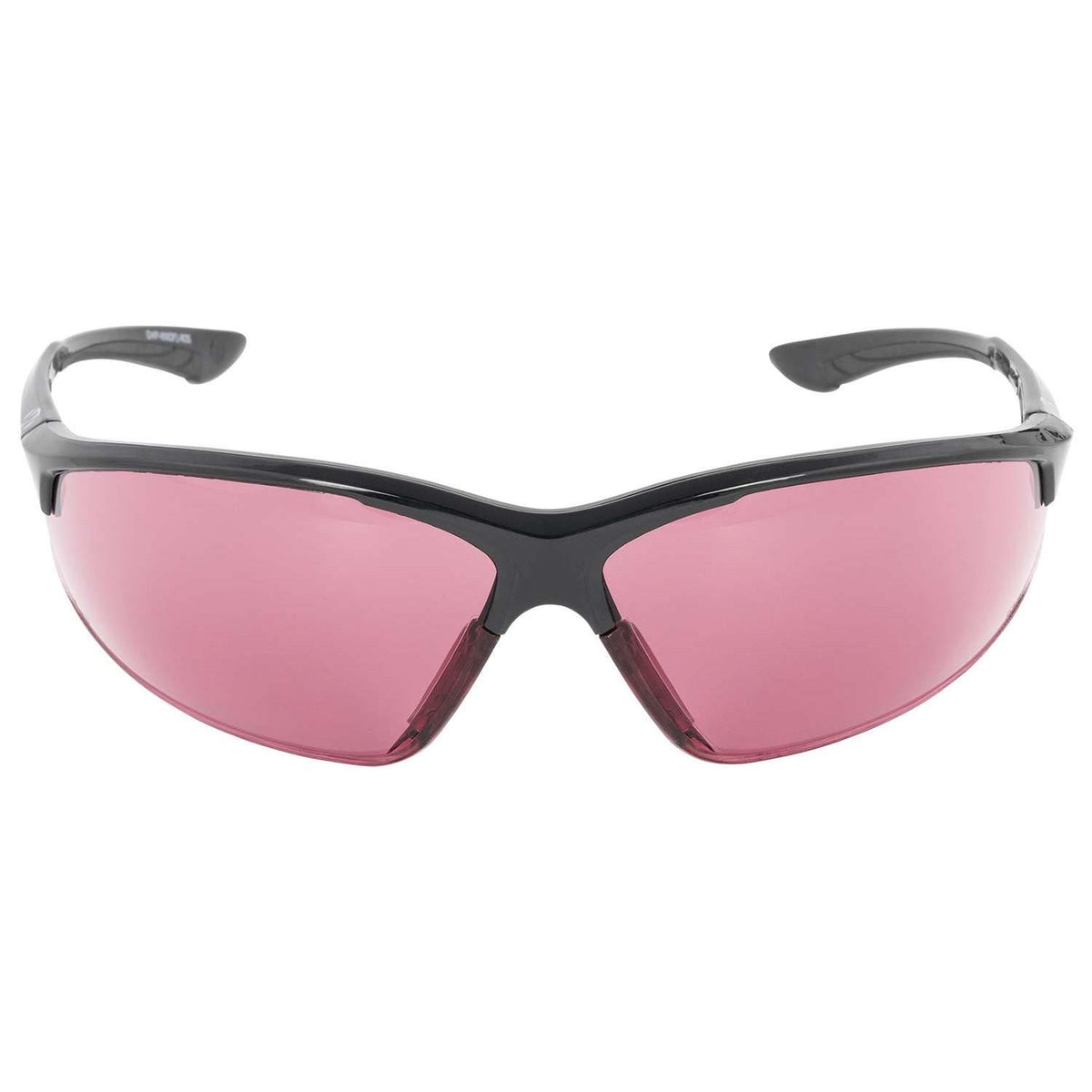 Walker's IKON Tanker Ballistic Shooting Glasses Black Open Frame Rose Lens
