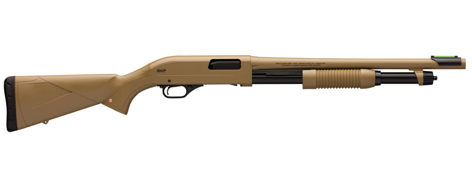 Winchester Repeating Arms 512326395 SXP Defender 12 Gauge 18" 5+1 3" Overall Flat Dark Earth Right Hand (Full Size) Includes 1 Invector-Plus Choke