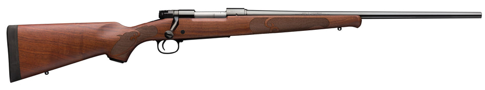 Winchester Guns 535200218 Model 70 Featherweight 7mm-08 Rem Caliber with 5+1 Capacity, 22" Barrel, Brushed Polish Blued Metal Finish & Satin Walnut Fixed Feather Checkered Stock Right Hand (Full Size)