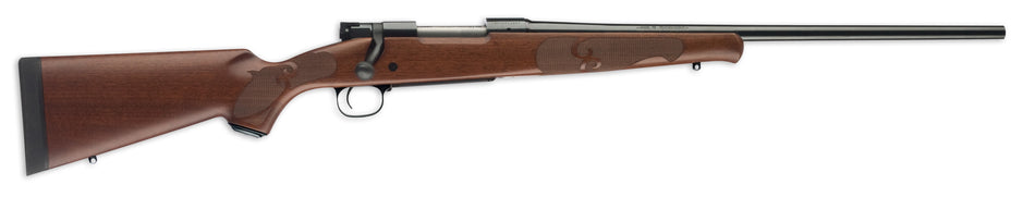 Winchester Guns 535201289 Model 70 Featherweight Compact 6.5 Creedmoor Caliber with 5+1 Capacity, 20" Barrel, Brushed Polish Blued Metal Finish & Satin Walnut Fixed Feather Checkered Stock Right Hand