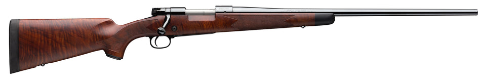 Winchester Repeating Arms 535203294 Model 70 Super Grade 6.5 PRC Caliber with 3+1 Capacity, 24" Barrel, Brushed Polish Blued Metal Finish & Satin Fancy Walnut Stock Right Hand (Full Size)