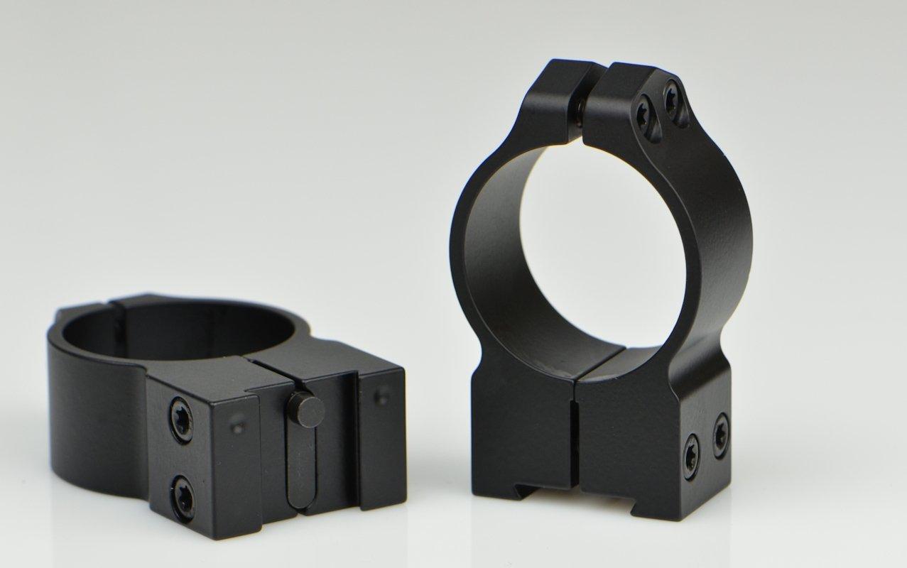 Warne Maxima Fixed Scope Rings for Tikka Grooved Receiver 30mm High Matte