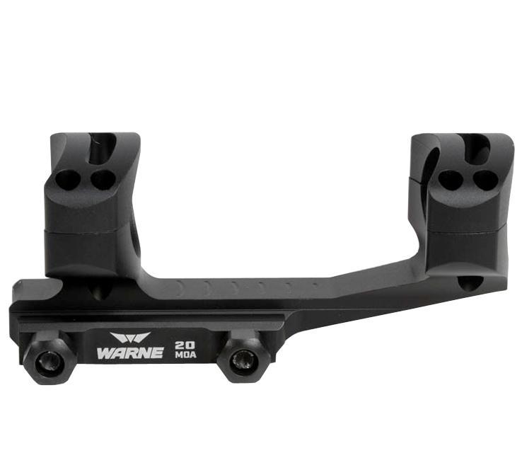 Warne Tactical LR-SKEL Cantilever MSR Mount 20 MOA 1 Inch Black