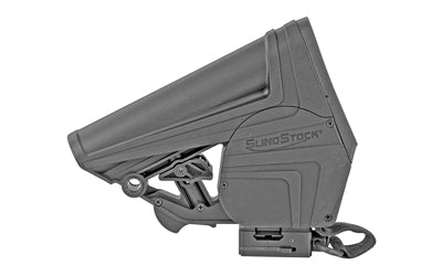 WMD Guns SlingStock Elite SSE, Retractable Built-In Sling, QD Swivel and Picatinny Attachments, Fits AR-15 Mil-Spec, Black