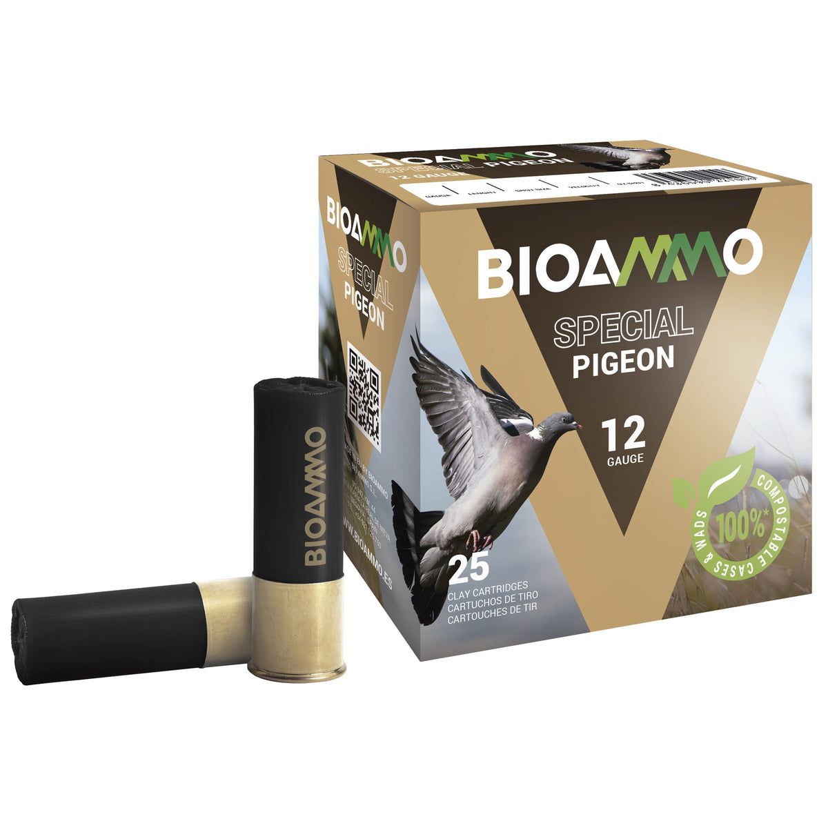 Winchester BL3680 BIOAMMO DOVE & PIGEON 12 Gauge 2.75" 1-1/4oz 8 Shot  8436590222706