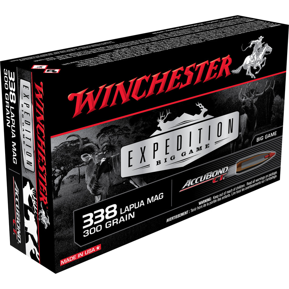 Winchester Expedition Big Game AccuBond CT Polymer Tip 300 Grain .338 Lapua Magnum  020892220058