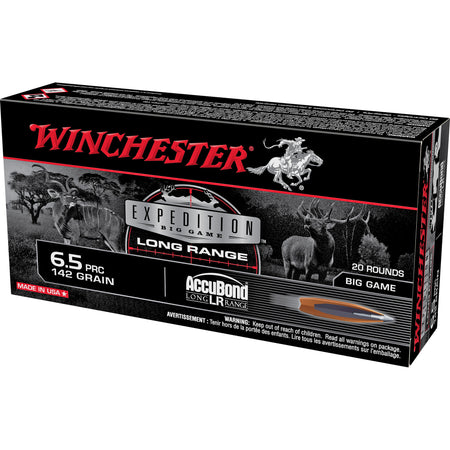 Winchester 6.5 PRC Expedition Big Game 142 grain Nosler AccuBond Long-Range ammunition