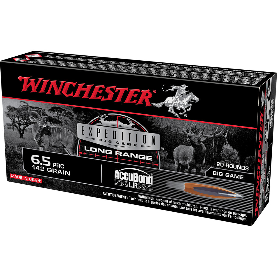 Winchester 6.5 PRC Expedition Big Game 142 grain Nosler AccuBond Long-Range ammunition