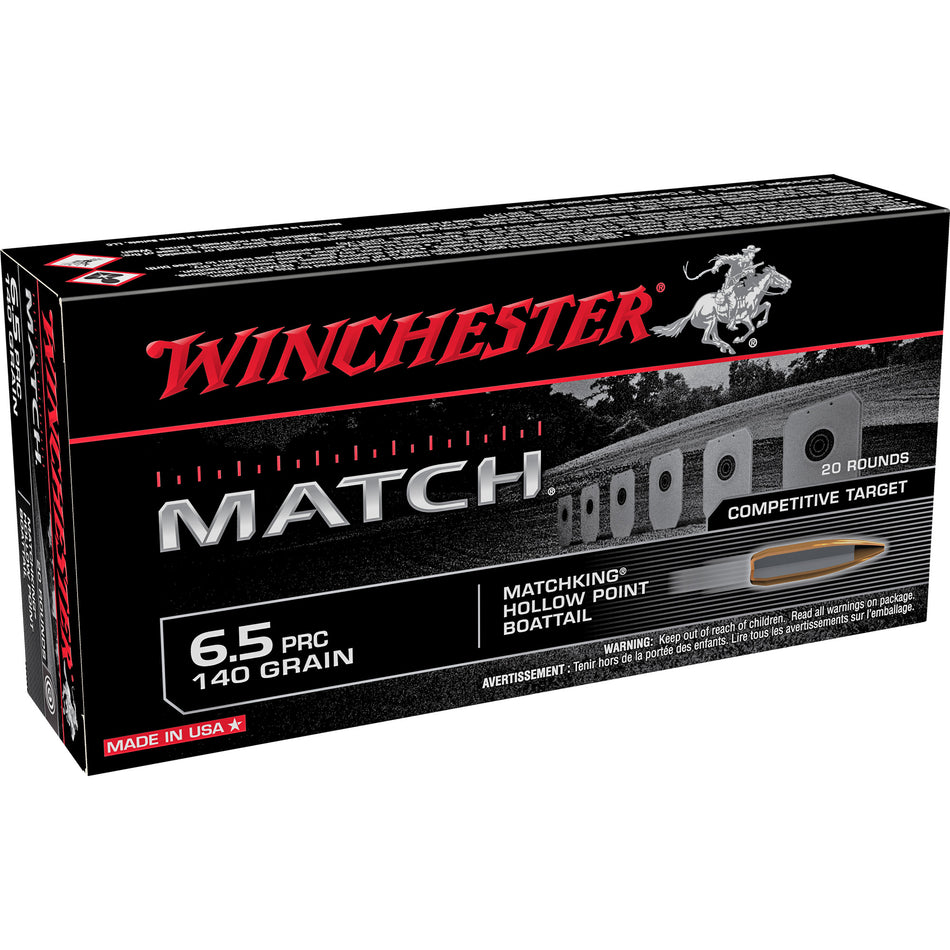 Winchester Match Sierra MatchKing Boat Tail Hollow Point 140 Grain 6.5 PRC 3030 fps 020892230392