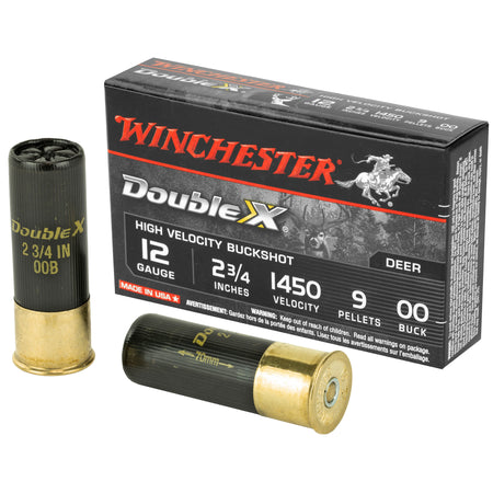 Winchester SB1200 Double X High Velocity 12 Gauge 2.75"  00 Buck Shot 1450 fps 020892017344