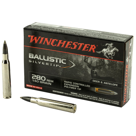 Winchester .280 Remington Ballistic Silvertip 140 grain Rapid Controlled Expansion Polymer Tip ammunition