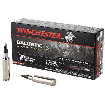 Winchester .300 WSM Ballistic Silvertip 150 grain Polymer Tip ammunition
