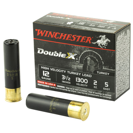 Winchester STH12355 Double X High Velocity Turkey 12 Gauge 3.5" 2oz 5 Shot 1300 fps 020892012219