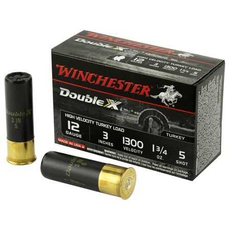 Winchester STH1235 Double X High Velocity Turkey 12 Gauge 3" 1-3/4oz 5 Shot 1300 fps 020892011212