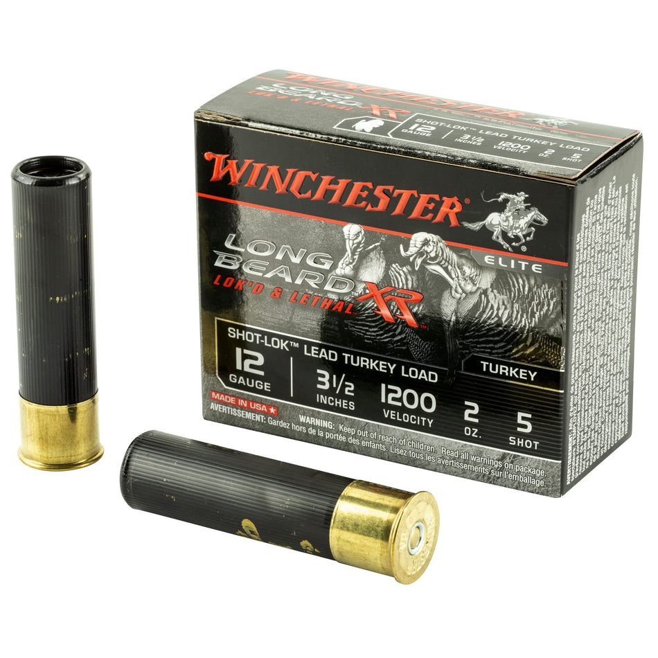 Winchester STLB12L5 Long Beard XR Shot-Lok 12 Gauge 3.5" 2oz 5 Shot 1200 fps 020892021303
