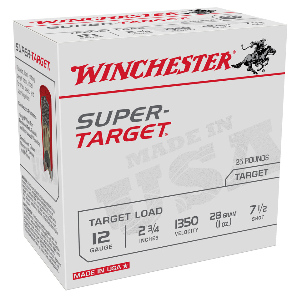 Winchester TRGT13507 Super-Target Light Target 12 Gauge 2.75" 1oz 7.5 Shot 1350 fps 020892025202