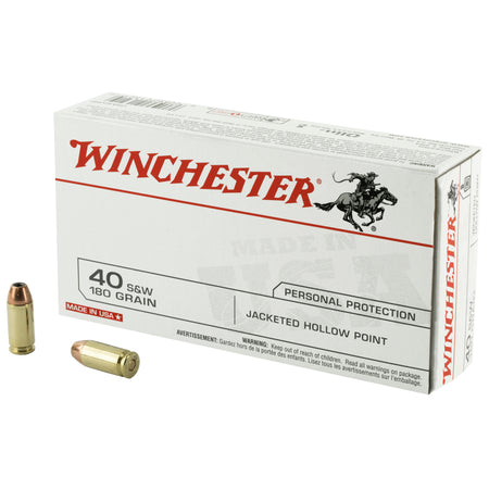 Winchester USA Jacketed Hollow Point 180 Grain .40 S&W 1010 fps 020892213210