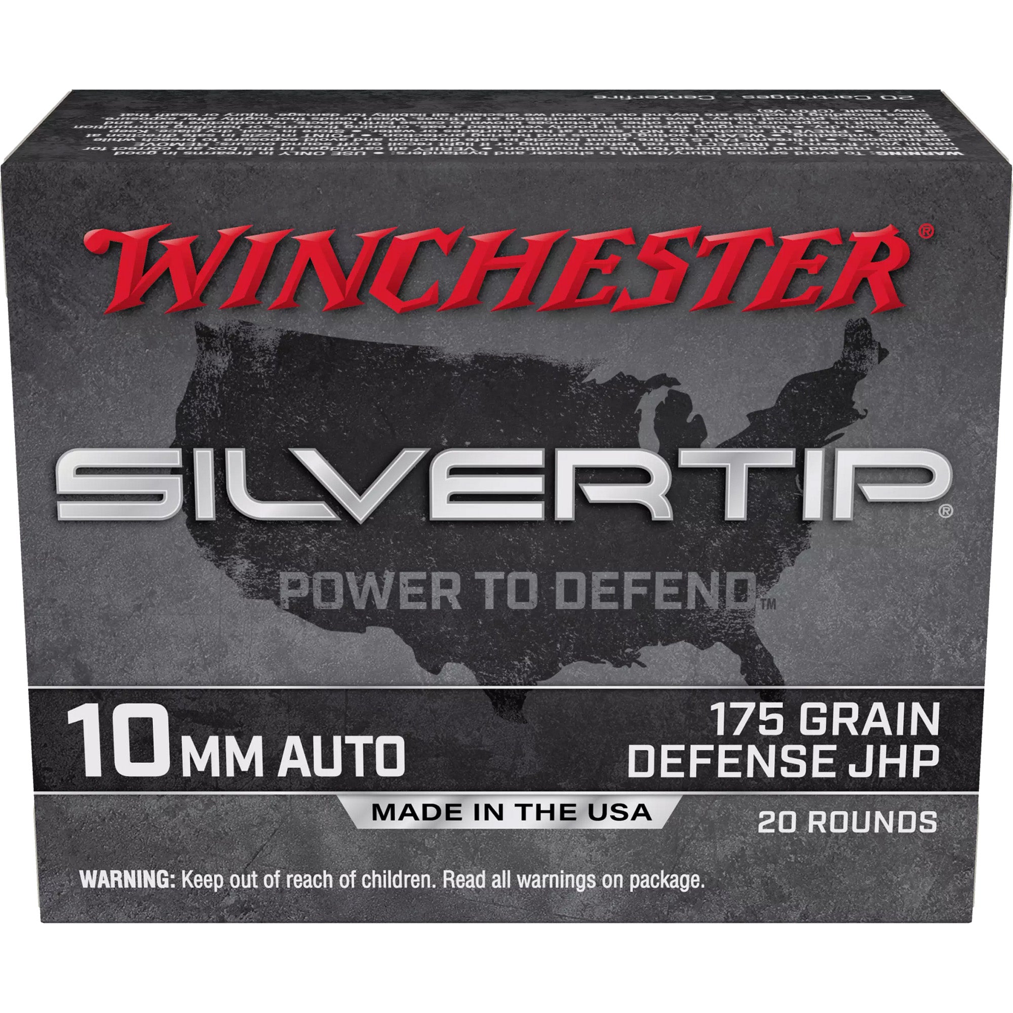 Winchester Super-X Pistol Ammo 10mm 175 gr. Silvertip Hollow Point (SHP)