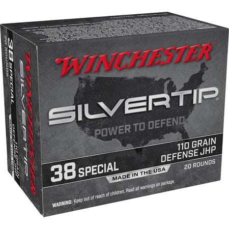 Winchester Silvertip Silvertip Jacket Hollow Point 110 Grain .38 Special 945 fps 020892227712