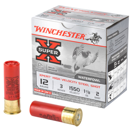 Winchester WEX1232 Super X Xpert 12 Gauge 3" 1-1/8oz 2 Shot 1550 fps 020892015531