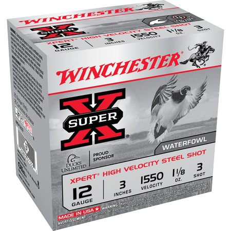 Winchester WEX1233 Super X Xpert 12 Gauge 3" 1-1/8oz 3 Shot 1550 fps 020892015555