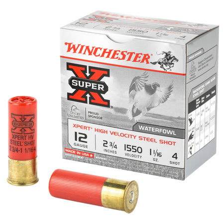 Winchester WEX124 Super X Xpert 12 Gauge 2.75" 1-1/16oz 4 Shot 1550 fps 020892015654