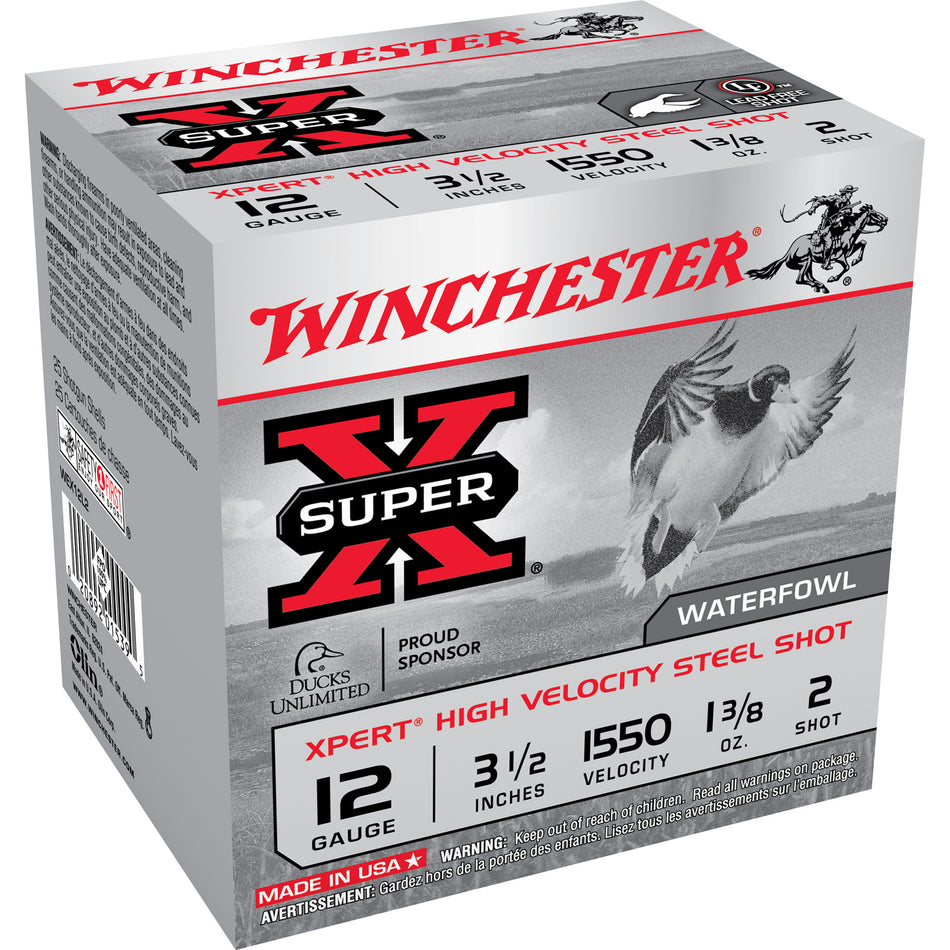 Winchester WEX12L2 Super X Xpert 12 Gauge 3.5" 1-3/8oz 2 Shot 1550 fps 020892015395