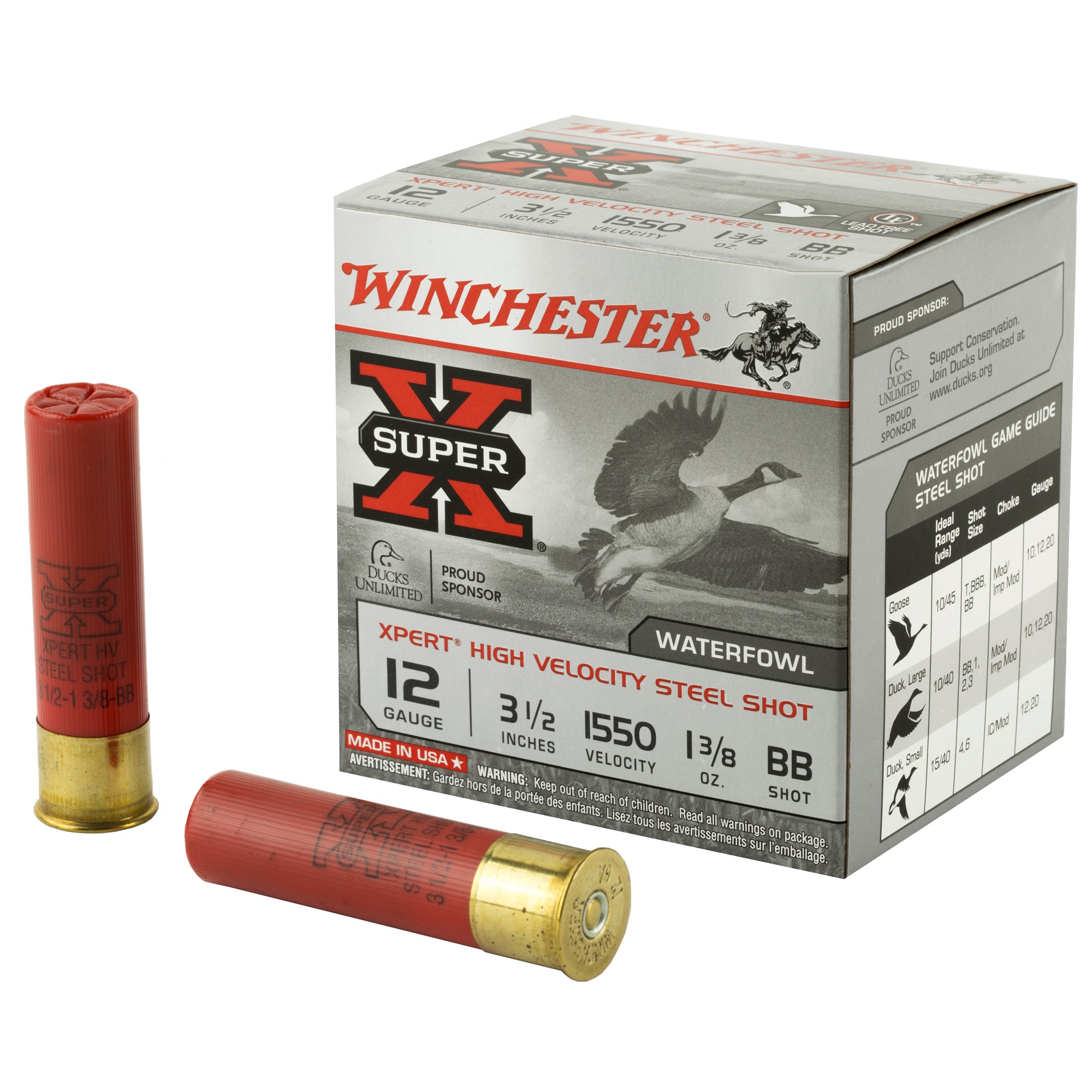 Winchester WEX12LBB Super X Xpert 12 Gauge 3.5" 1-3/8oz BB 1550 fps 020892015371