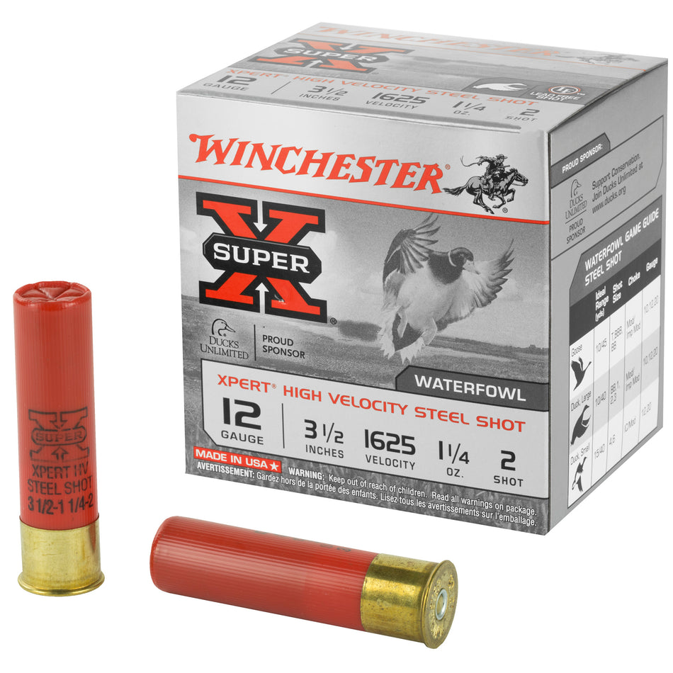 Winchester WEX12LM2 Super X Xpert 12 Gauge 3.5" 1-1/4oz 2 Shot 1625 fps 020892018112