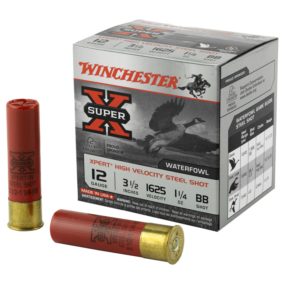 Winchester WEX12LMBB Super X Xpert 12 Gauge 3.5" 1-1/4oz BB 1625 fps 020892018457