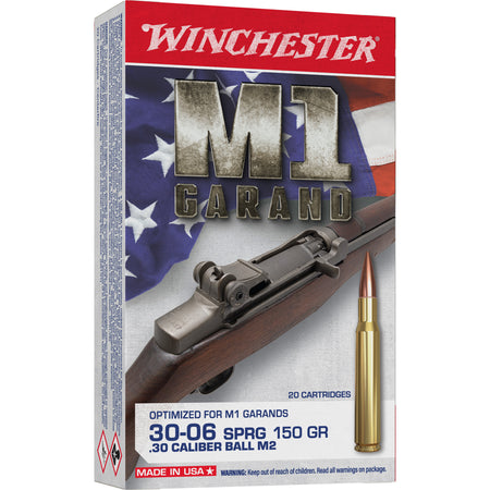 Winchester .30-06 Springfield Active Duty M2 150 grain Full Metal Jacket ammunition