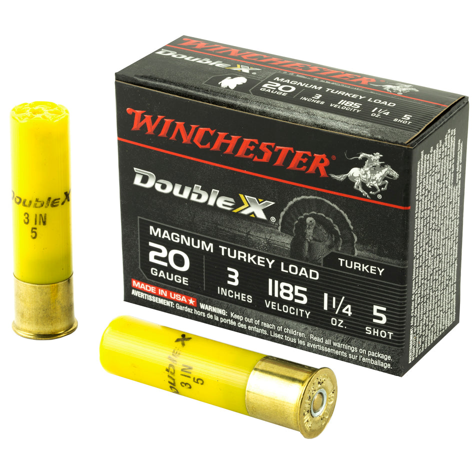Winchester X203XCT5 Double X Magnum 20 Gauge 3" 1-1/4oz 5 Shot 1185 fps 020892011045