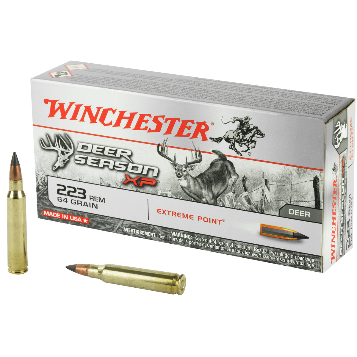 Winchester Deer Season XP Extreme Point 64 Grain .223 Remington 3020 fps 020892223080