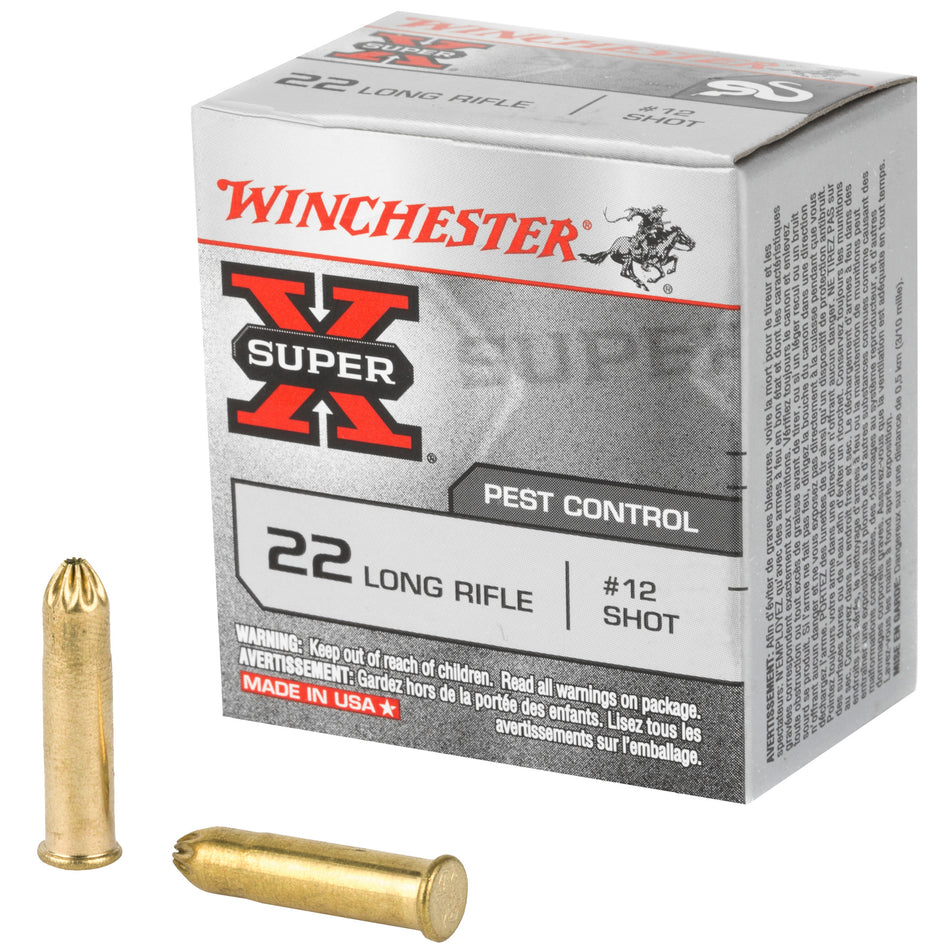 Winchester Super-X Rimfire Ammo 22 LR 40 gr. Birdshot (12 shot) 50 rd.