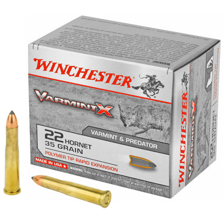 Winchester .22 Hornet Varmint X 35 grain Polymer Tip Rapid Expansion ammunition