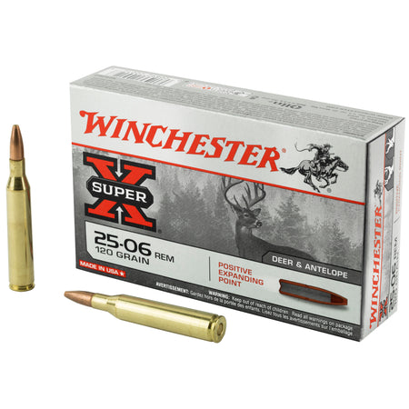 Winchester .25-06 Remington Super-X 120 grain Positive Expanding Point ammunition