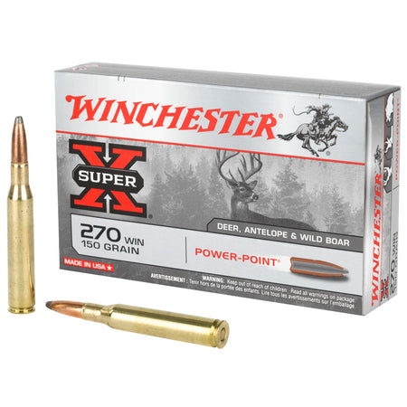Winchester Super-X Power-Point 150 Grain .270 Winchester 2850 fps 020892200050