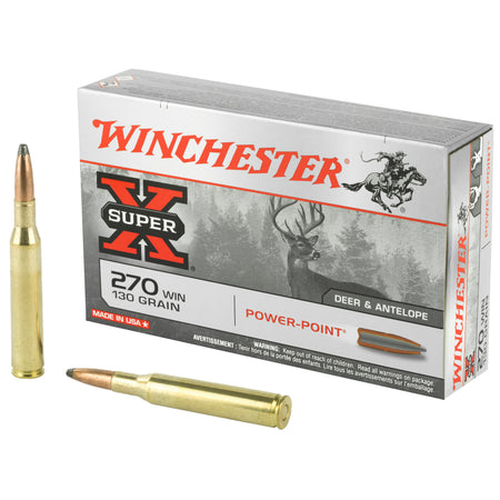 Winchester Super-X Power-Point 130 Grain .270 Winchester 3060 fps 020892200067