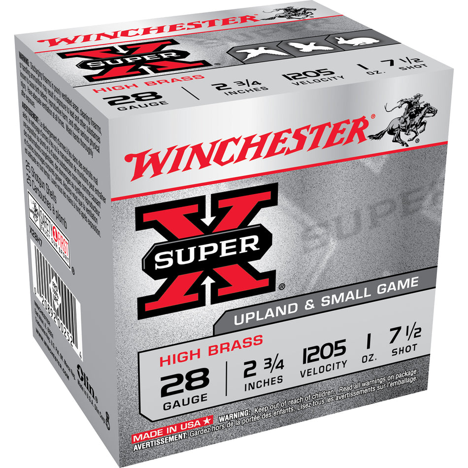 Winchester X28H7 Super X Heavy Game Load 28 Gauge 2.75" 1oz 7.5 Shot 1205 fps 020892002524