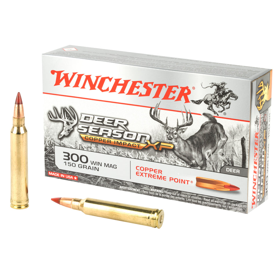 Winchester .300 Winchester Mag Copper Impact 150 grain Copper Extreme Point Lead-Free ammunition