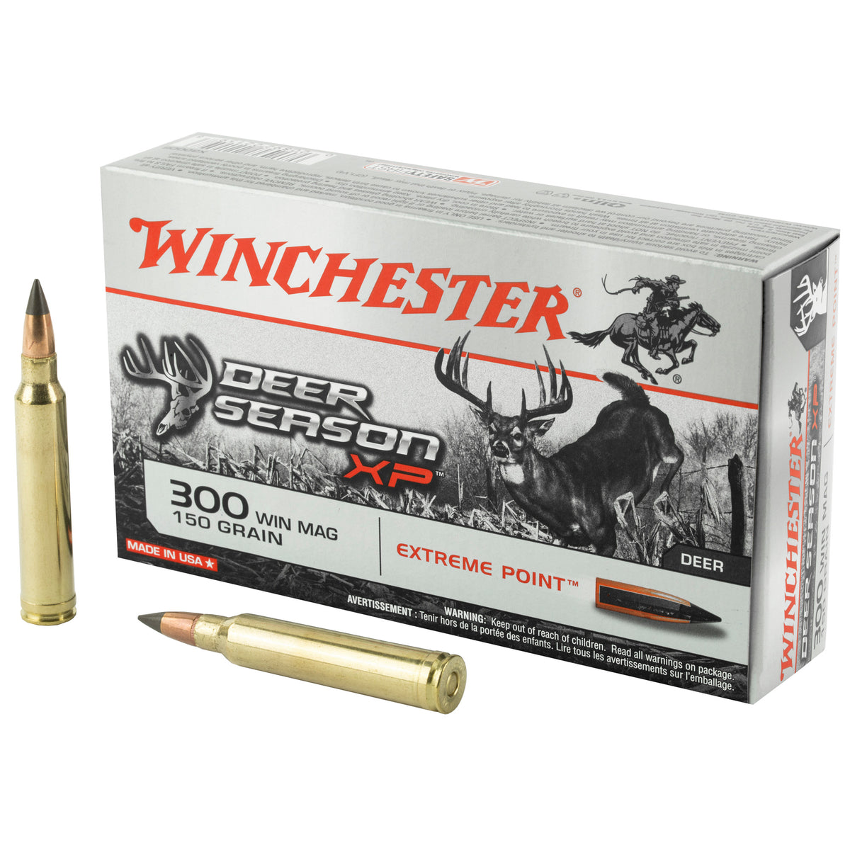 Winchester .300 Winchester Mag Deer Season XP 150 grain Extreme Point Polymer Tip ammunition