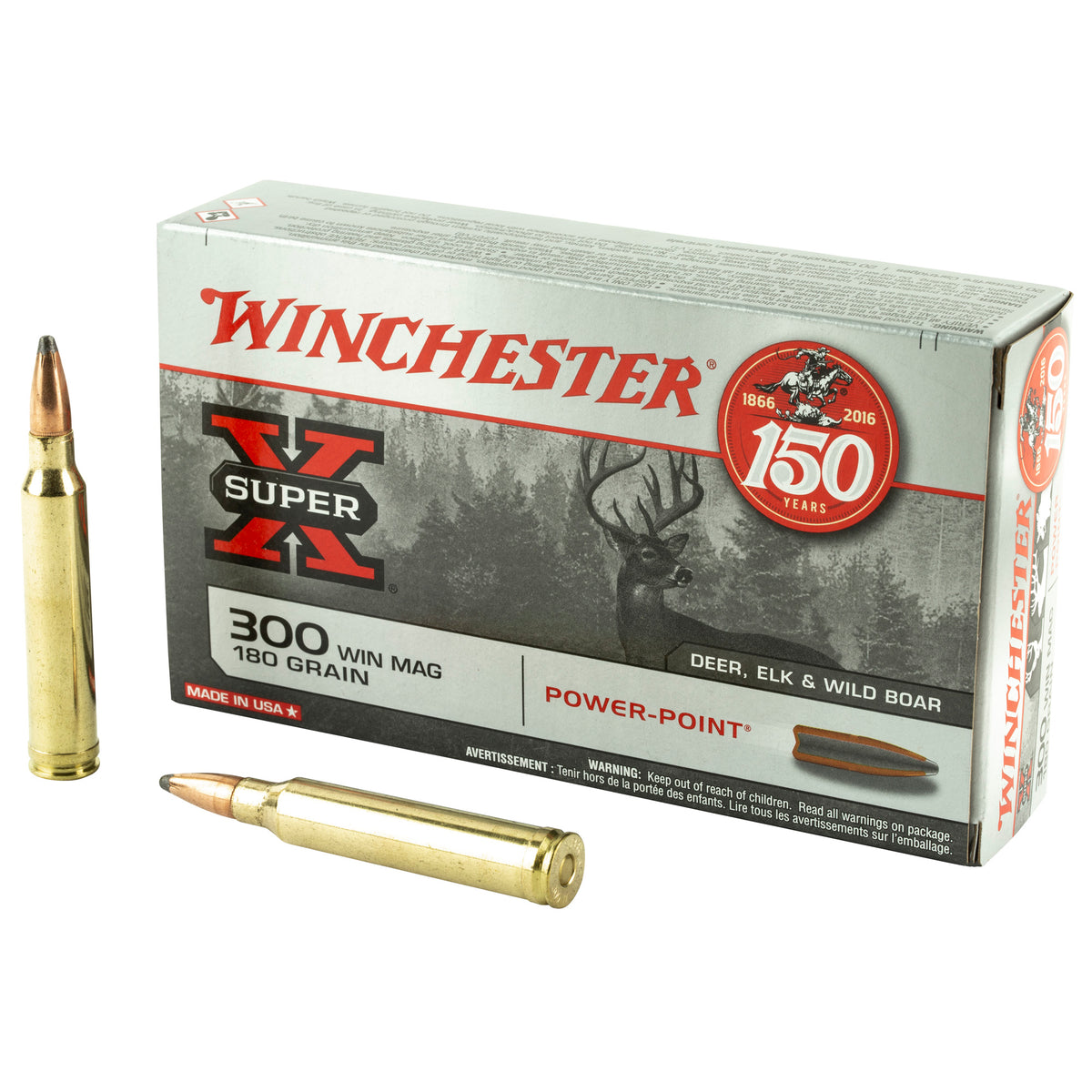 Winchester .300 Winchester Mag Super-X Power-Point 180 grain Pointed Soft Point ammunition