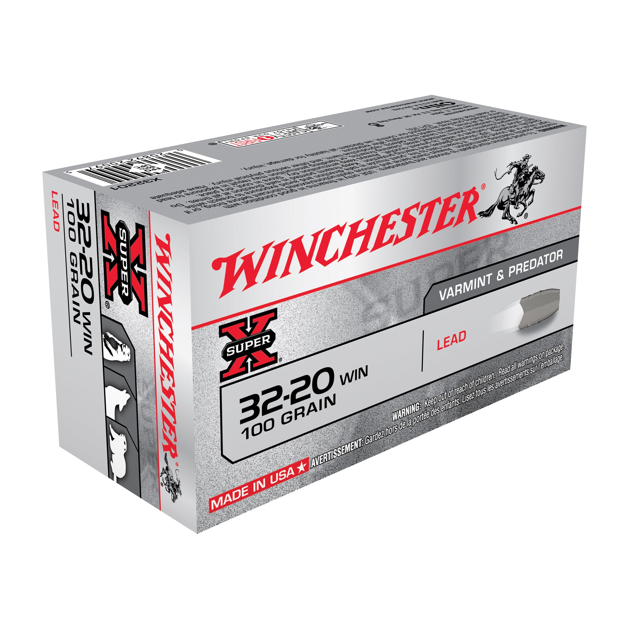 Winchester .32-20 Winchester Super-X 100 grain Lead ammunition