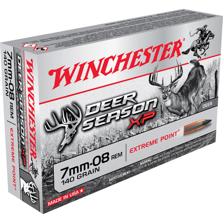 Winchester Deer Season XP Extreme Point 140 Grain 7mm-08 Remington 2800 fps 020892222656