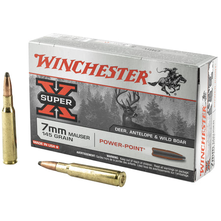 Winchester Super X Power-Point 145 Grain 7mm Mauser 2660 fps 020892201736