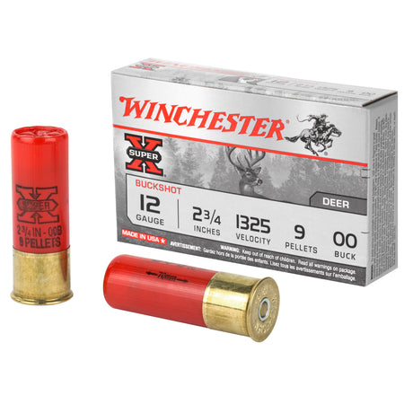 Winchester XB1200 Super X Buckshot 12 Gauge 2.75"  00 Buck Shot 1325 fps 020892007079
