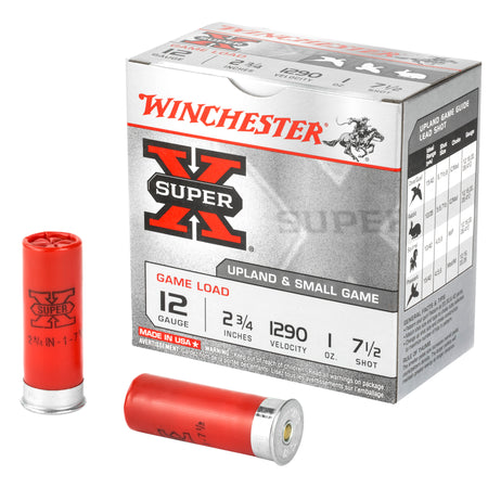 Winchester Super-X Game Load 12 ga. 2.75 in. 1 oz. 7.5 Shot 25 rd.