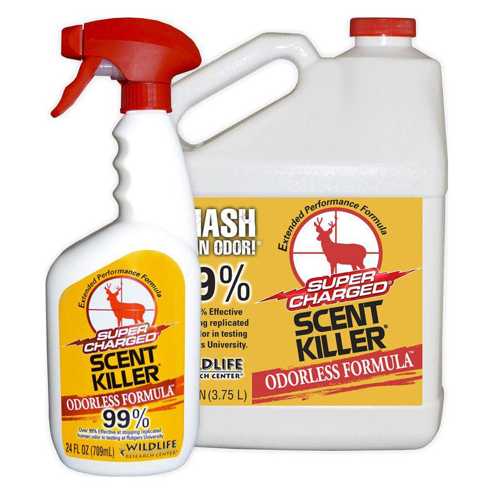 Scent Killer Super Charged Wildlife Odor Eliminator Gallon and 24 oz Spray Combo
