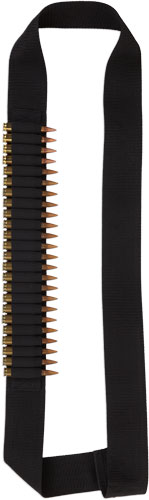 Bulldog 2-Inch Webbing Rifle Ammo Bandolier Black 24 Cartridges