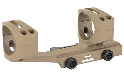 Warne 34mm QD XSKEL Cantilever Mount for AR Rifles, Dual Quick Detach Levers, Extended, Skeletonized, Dark Earth QDXSKEL34DE